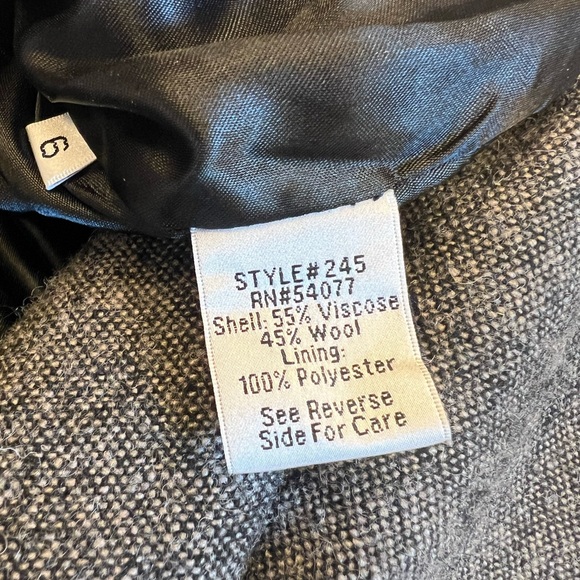 CABi Brown/Gray Tweed Women's Coat & Matching Skirt Set - Picture 9 of 9